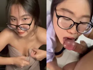 Học sinh nữ mút cục thịt đá trứng cút điêu luyện