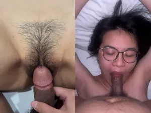 Chịch em học sinh chubby kính cận ra nước khoái đê mê
